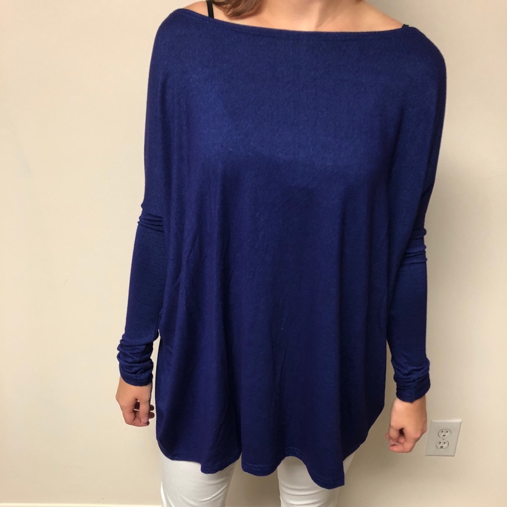 Long sleeve piko top
